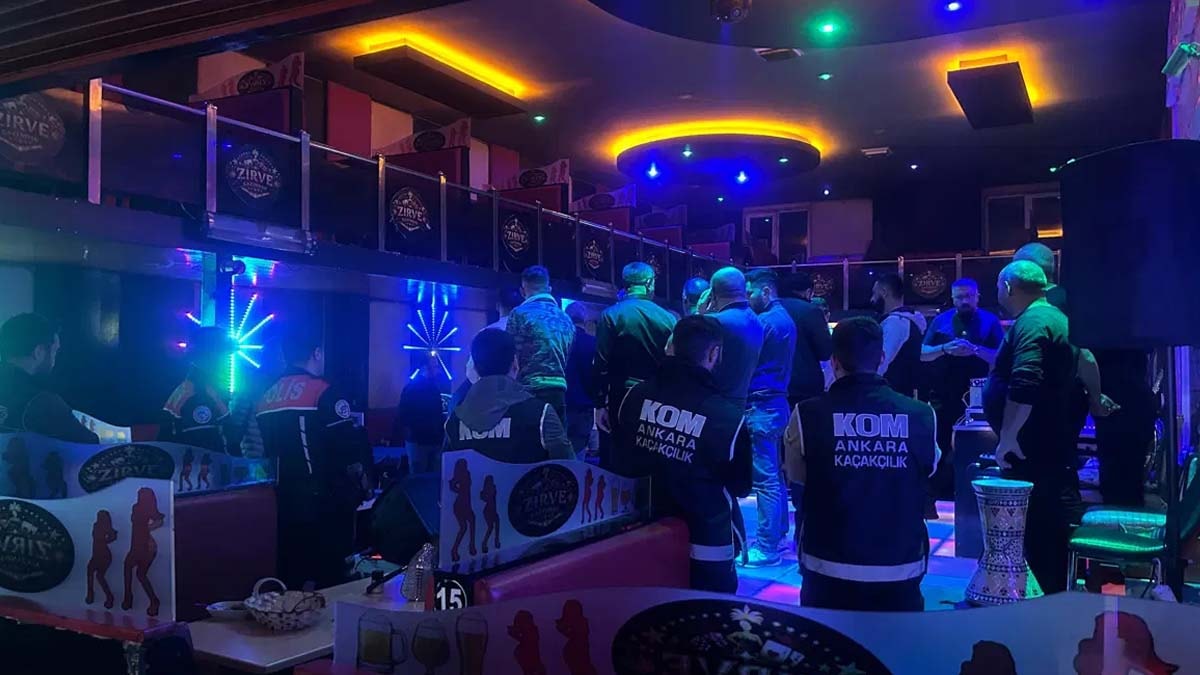 Ankara Polatlı'da eğlence mekanlarına denetim: 68 gözaltı