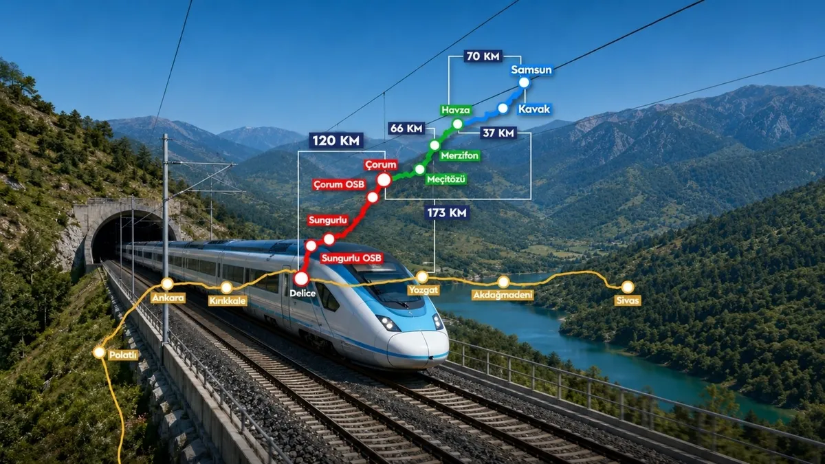 Ankara-Samsun hızlı tren 2,5 saat: Yeni ihale tamamlandı