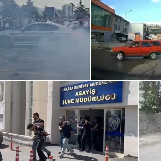 Ankara'da Trafikte Drift Atan 11 Sürücü Gözaltına Alındı