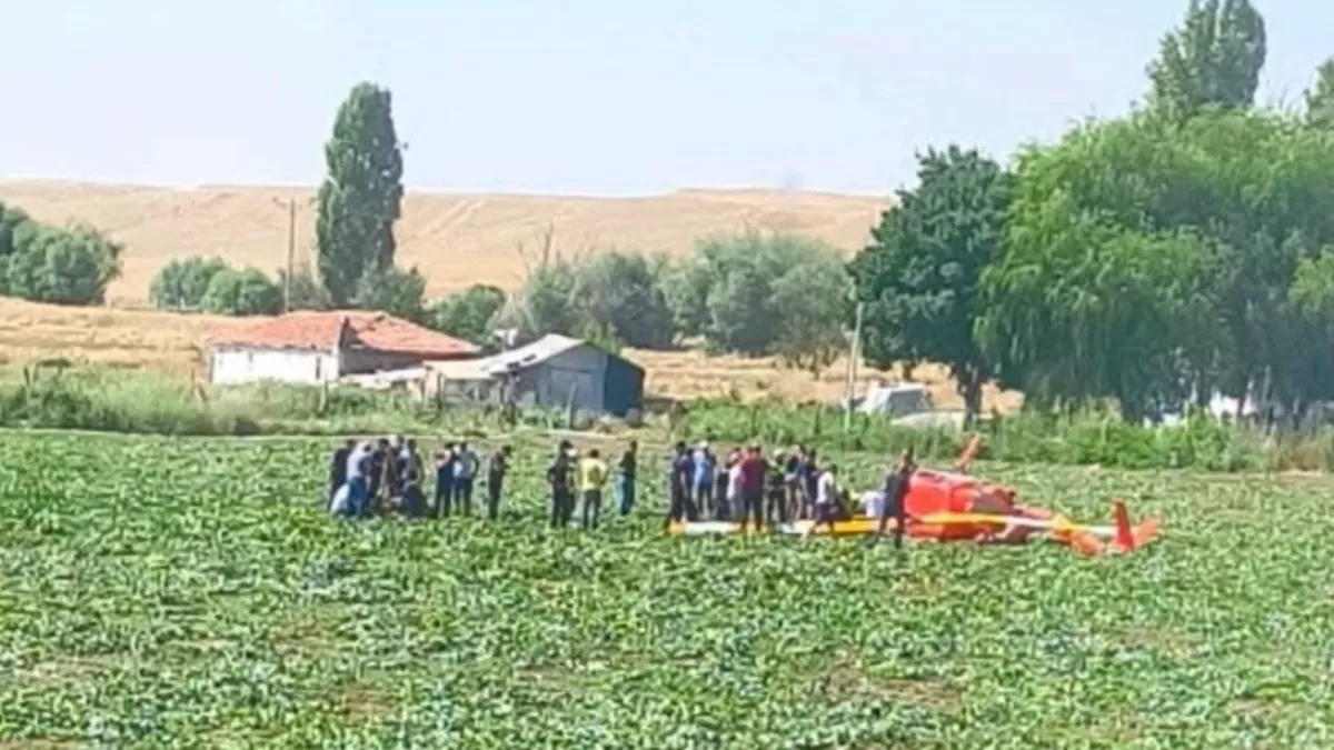 Ankara'da eğitim helikopteri düştü: 2 kişi yaralandı