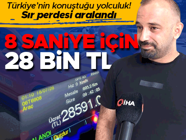 Ankara'dan Giresun'a 28 Bin 500 Liralık Taksi Yolculuğunun Sırrı: 8 Saniyelik Adrenalin
