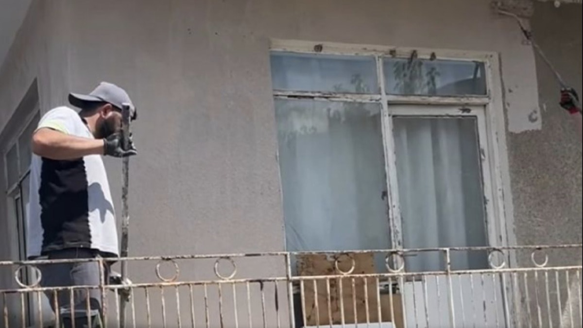 Ankara'ya NATO makyajı: Zirve güzergahındaki evler beleş boyanıyor