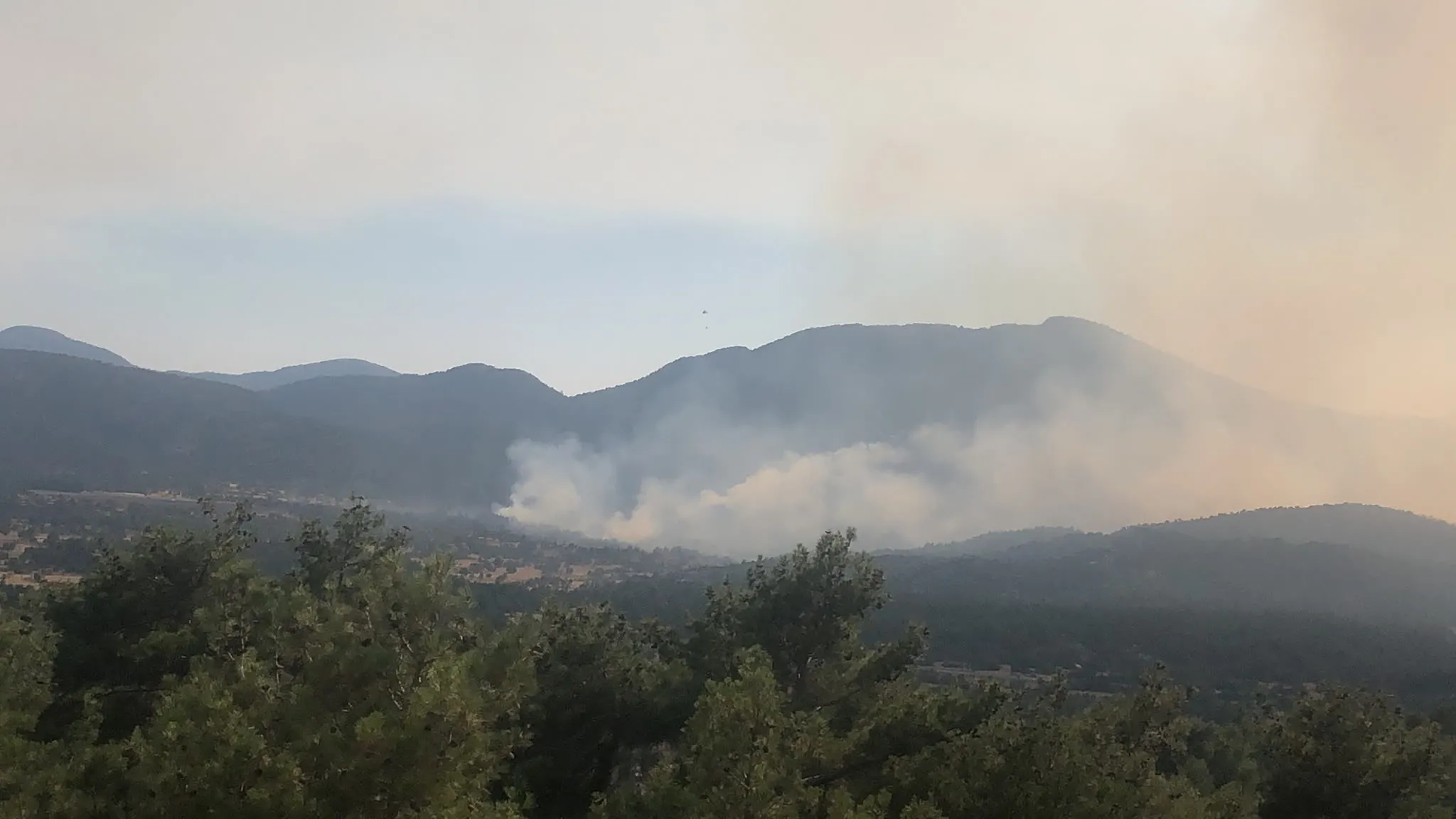 Antalya Akseki'de orman yangını: Havadan ve karadan müdahale sürüyor