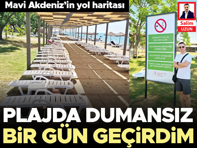 Antalya'da dumansız plaj uygulaması başladı: Belek Halk Plajı'nda sigara yasağı