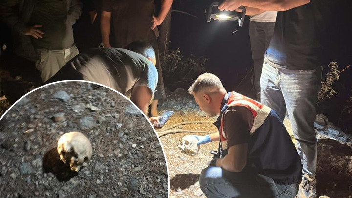 Antalya Gazipaşa'da Ormanlık Alanda Kafatası Bulundu