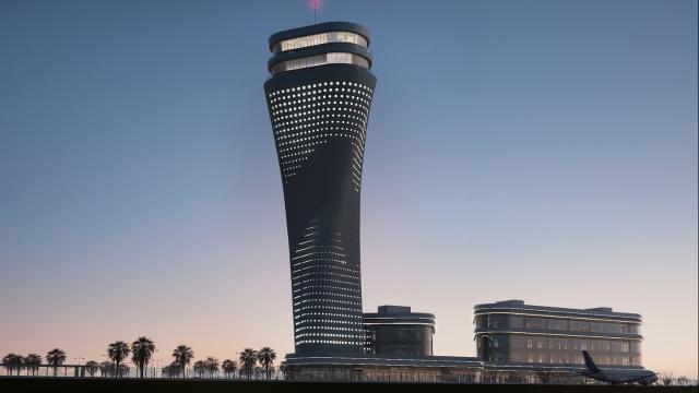 Antalya Havalimanı'nın Yeni Simgesi 46 Metreye Ulaştı