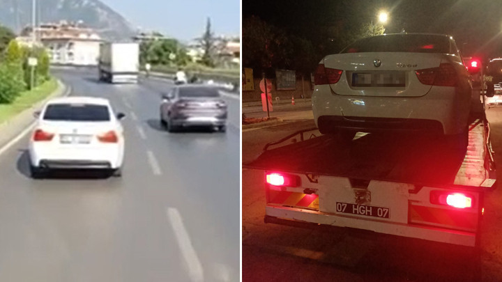 Antalya'da itfaiyeye yol vermeyen sürücüye ağır ceza: Ehliyetine el konuldu, aracı trafikten menedildi