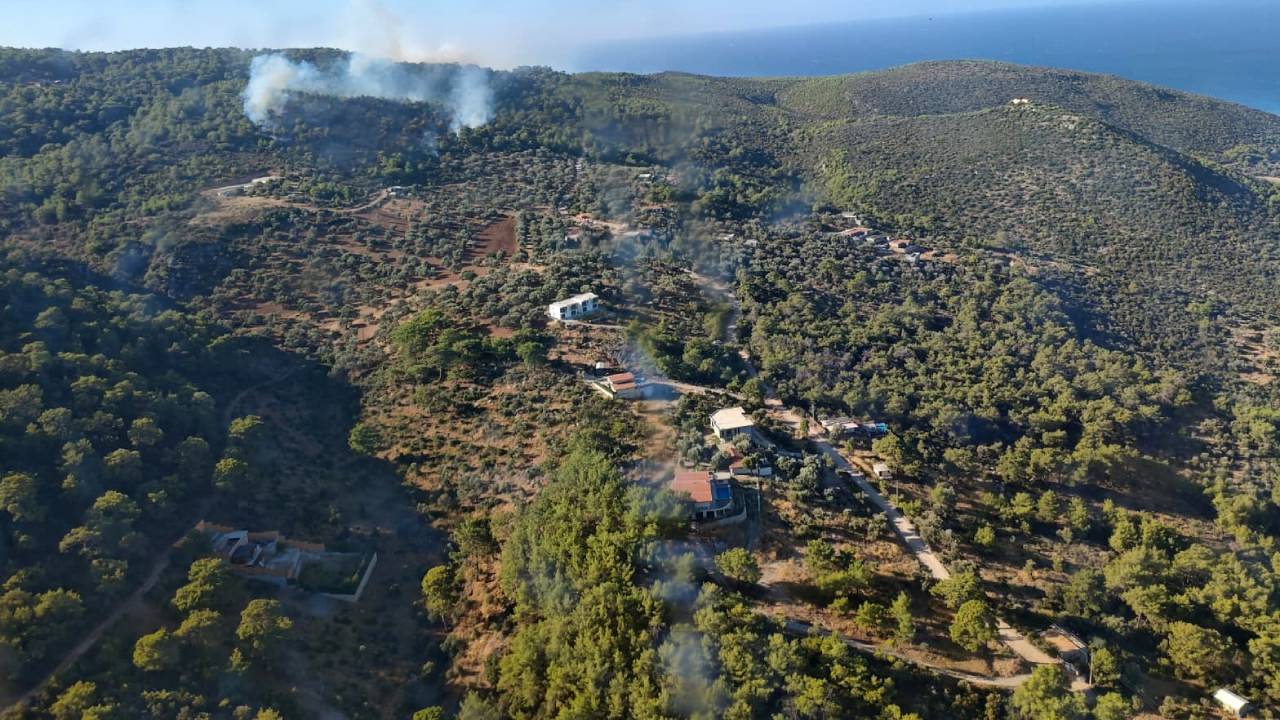 Antalya Kaş'ta Orman Yangını: Alevlere Havadan ve Karadan Müdahale Sürüyor