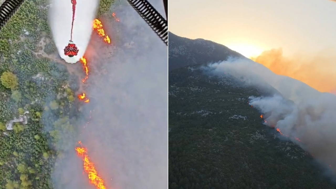 Antalya Kaş'ta Orman Yangını: Havadan ve Karadan Müdahale Sürüyor