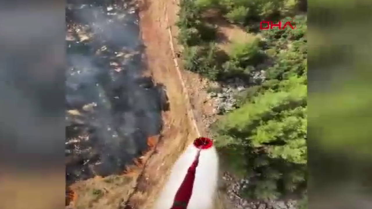 Antalya Kepez'de Orman Yangını Tarım Arazilerine Sıçradı
