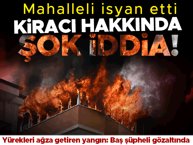Antalya'da Yangın Paniği: Kiracı Polis Merkezine Götürüldü