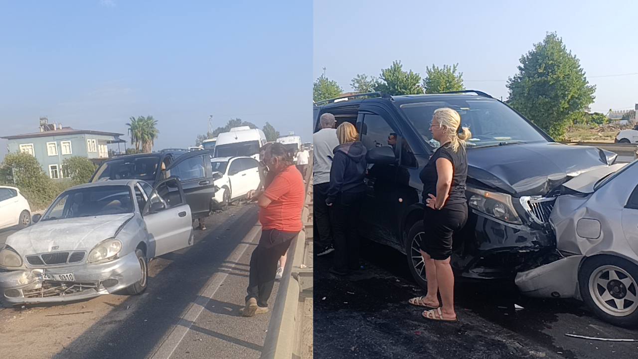 Antalya'da 6 Araçlık Zincirleme Kaza: 17 Yaralı