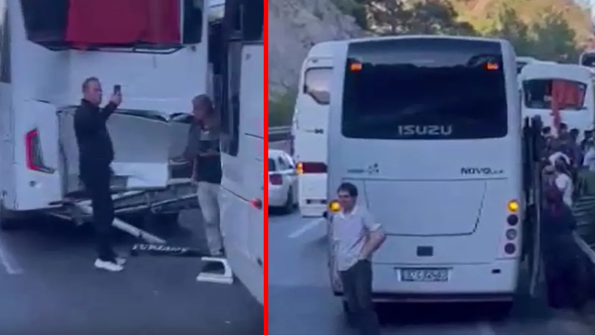 Antalya'da zincirleme kaza: Tur midibüsü ve 2 otobüs çarpıştı, 10 yaralı