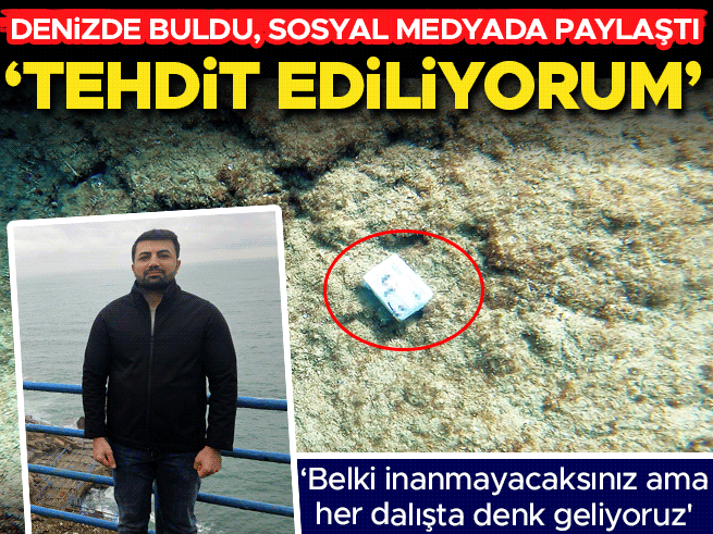 Antalyalı dalgıç denizde buldu, tehdit edildi: Suç duyurusu