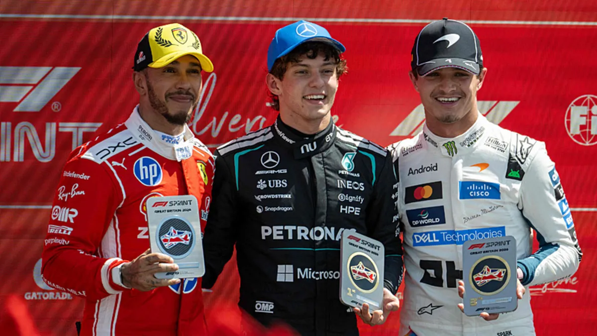 Antonelli, Britanya GP Sprint Yarışını Kazandı