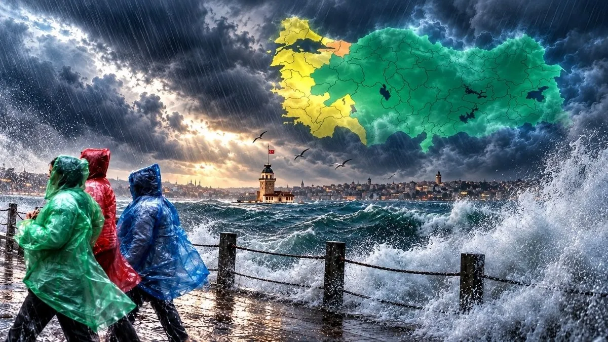 Aralıksız 5 Gün Yağış: 18 İle Sarı ve Turuncu Alarm