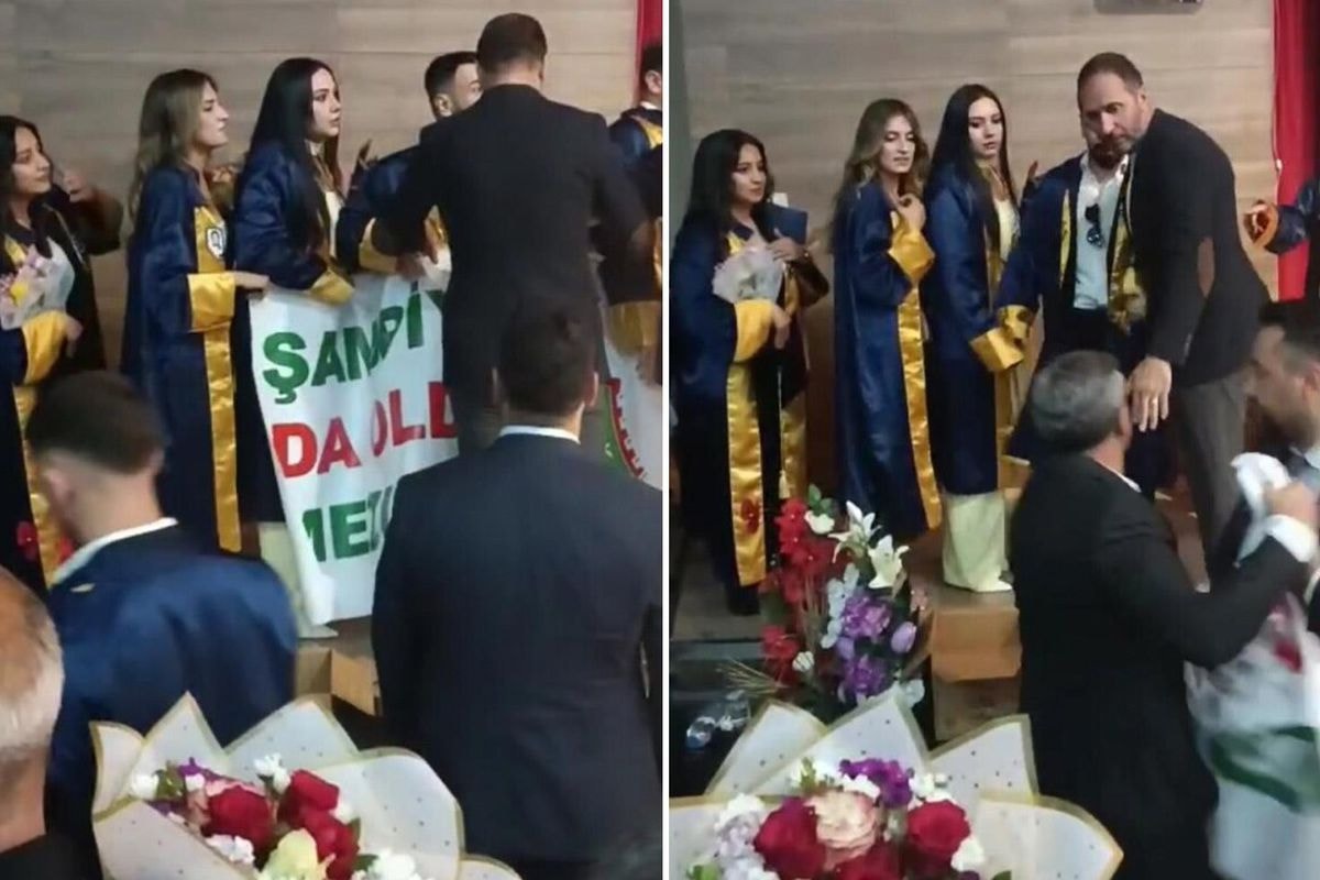 Ardahan Üniversitesi'nde mezuniyet pankart krizi: Öğrencilerin elinden alındı