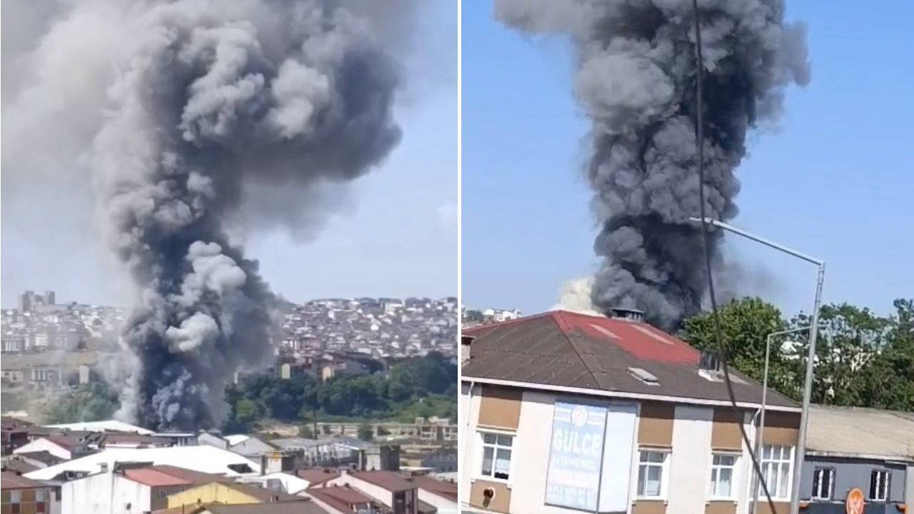 Arnavutköy'de Fabrika Yangını: İtfaiye Seferber Oldu