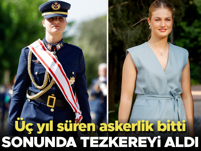 Asturias Prensesi Leonor üç yıllık askerlik görevini tamamladı