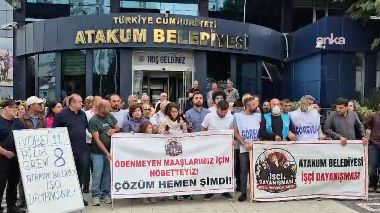 Atakum Belediyesi işçilerinin 8 günlük açlık grevi sona erdi