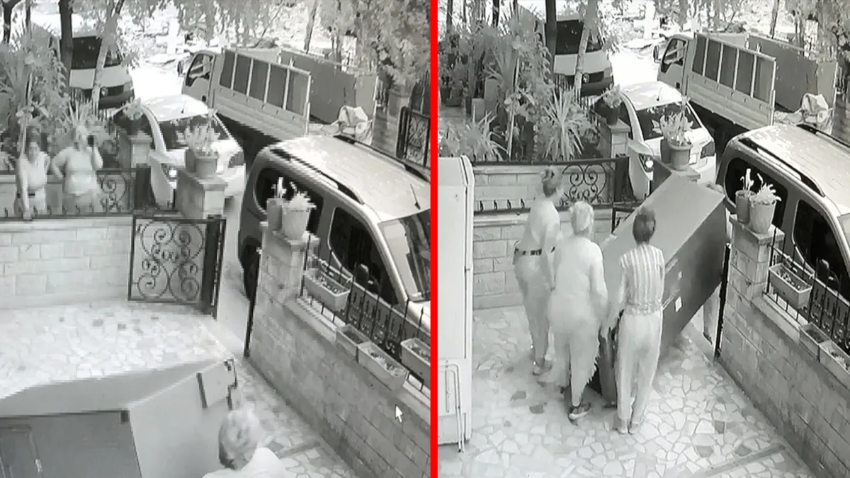 100 Kiloluk Buzdolabını 20 Saniyede Böyle Çaldılar