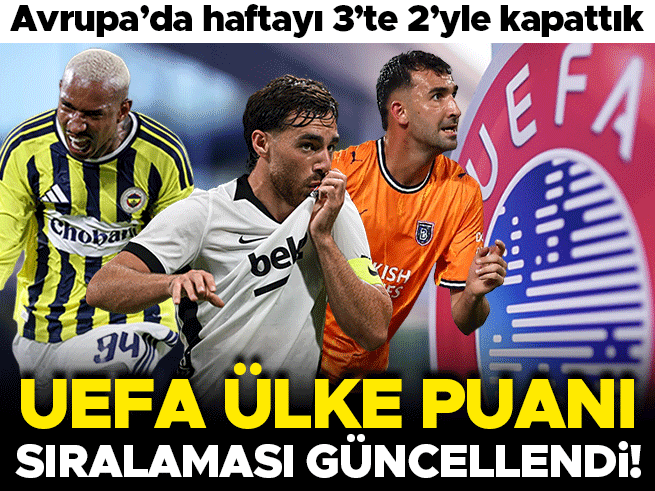Avrupa kupalarında Türk takımlarından 3'te 2 başarı: Fenerbahçe, Beşiktaş ve Başakşehir sahne aldı
