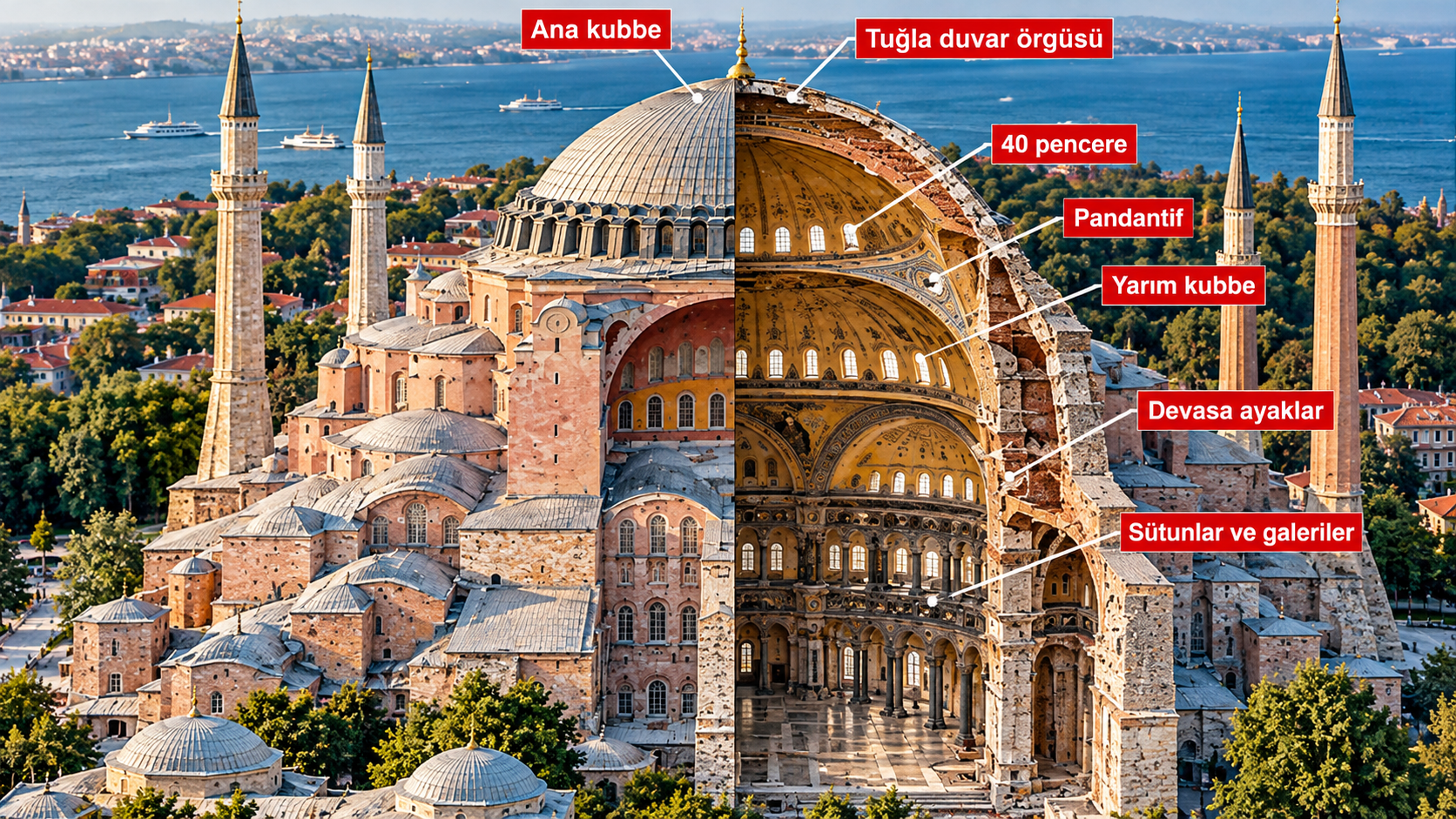 Ayasofya'nın 1500 Yıllık Kubbe Sırrı: İki Matematikçi ve Harç Gizemi