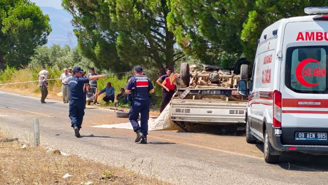 Aydın'da Kamyonet Devrilmesi: 2 Ölü, 1 Yaralı