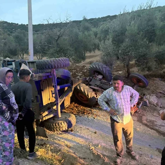 Aydın'da traktör devrildi: Sürücü yaralandı