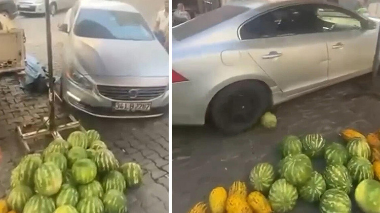 Aydın'da Tartışma Sonrası Karpuz Tezgahını Ezdi