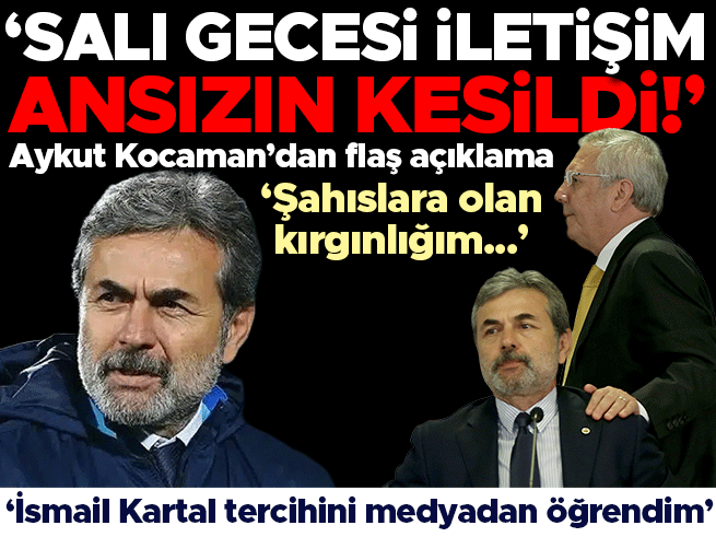 Aykut Kocaman'dan Fenerbahçe ve İsmail Kartal açıklaması