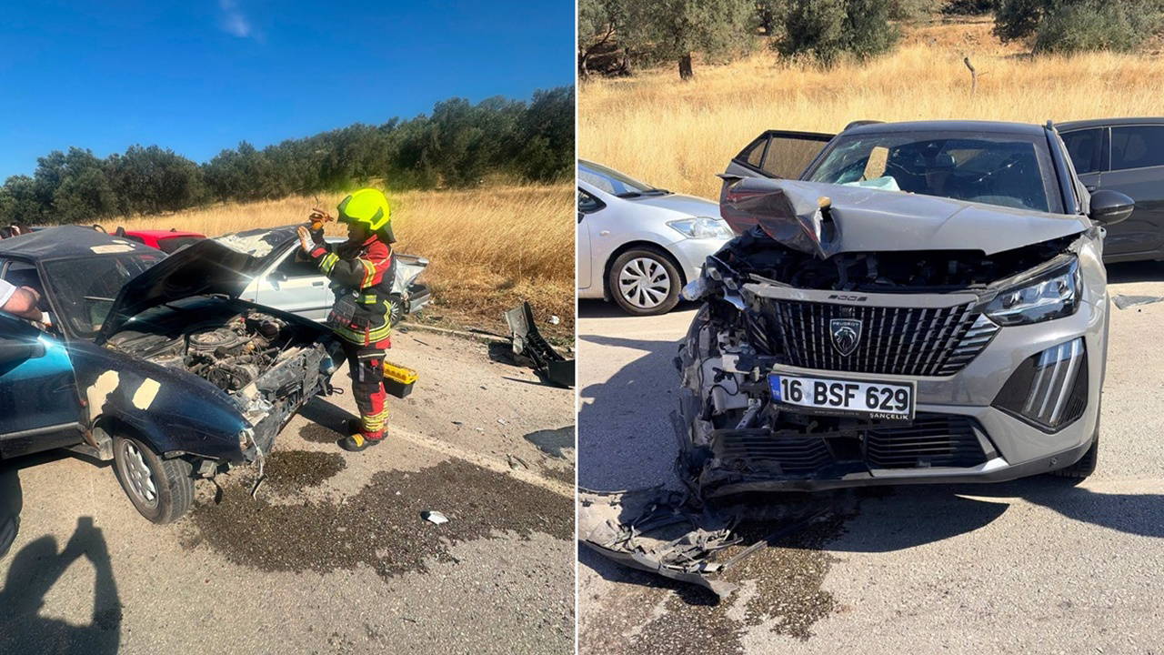 Ayvalık'ta 4 Aracın Karıştığı Kazada 6 Yaralı