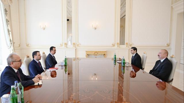 Azerbaycan Cumhurbaşkanı Aliyev, Adalet Bakanı Gürlek'i Kabul Etti