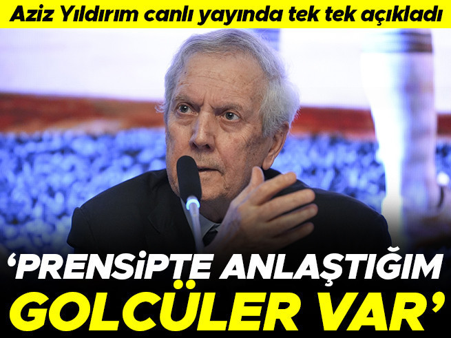 Aziz Yıldırım: Prensipte anlaştığım golcüler var