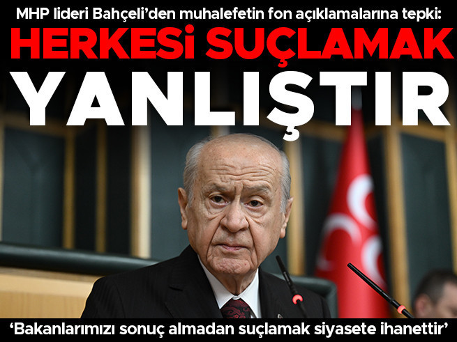Bahçeli'den Fon Soruşturmasına Yanıt: 'Hesap Verilecek