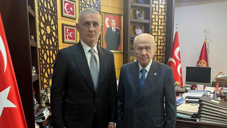Bahçeli'den TFF Başkanı Hacıosmanoğlu'na ziyaret