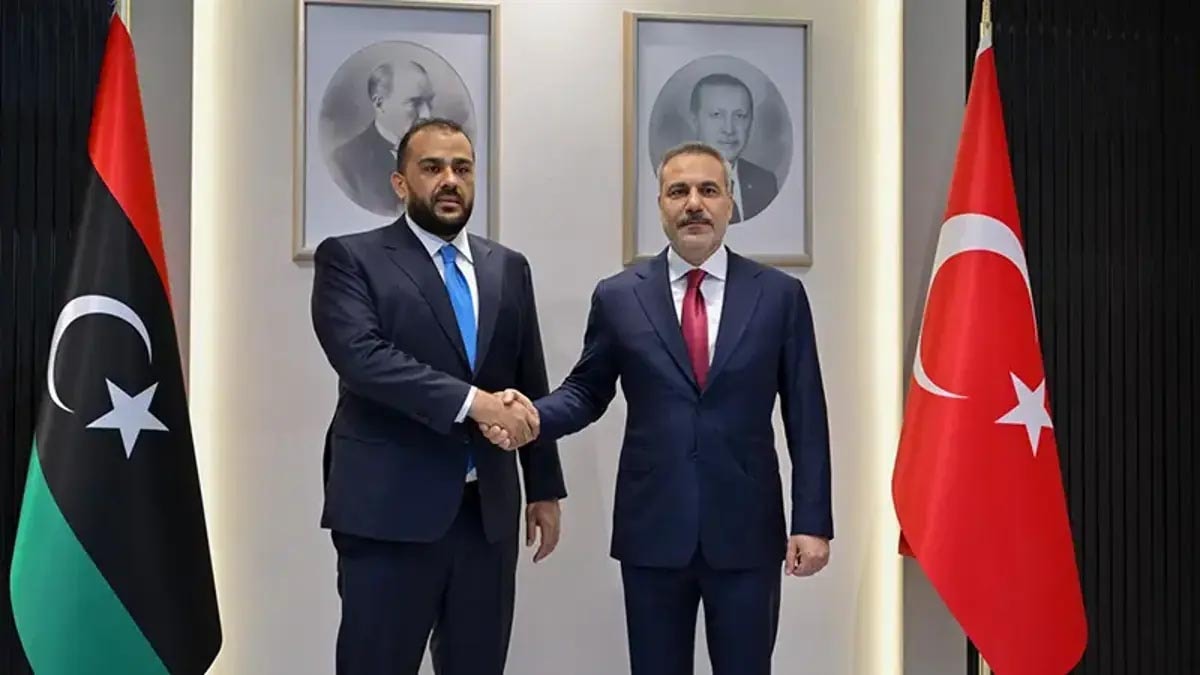 Bakan Fidan, Libya Savunma Bakan Vekili Zubi ile Ankara'da Görüştü