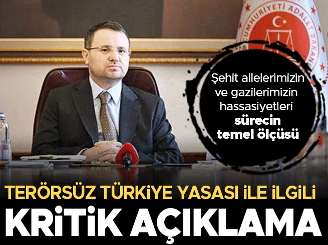 Bakan Gürlek: Terörsüz Türkiye bir devlet politikası