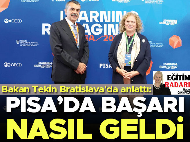 Bakan Tekin Bratislava'da PISA Başarısını Anlattı