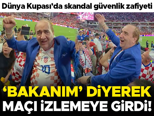Bakanım' Diyerek Elini Kolunu Sallayıp Stada Girdi