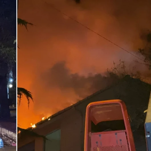 Bakırköy'de Kentsel Dönüşüm Mağduru Bina Çatısında Yangın