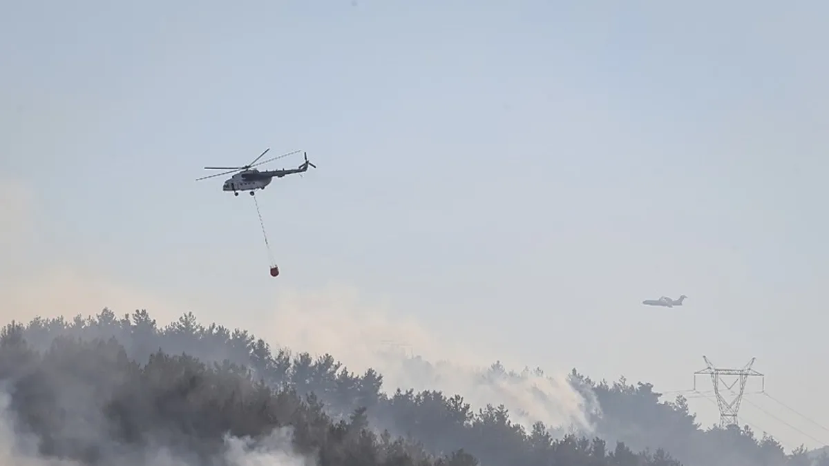 Balıkesir'deki yangın felaketinde alevlerle mücadele sürüyor