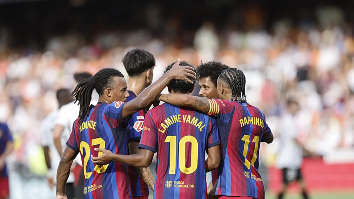 Barcelona, Valencia'yı 5-0 Yıktı