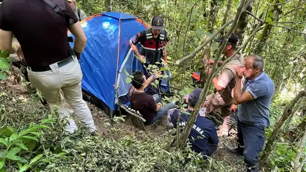 Bartın'da kayıp şahıs 16 saat sonra ormanda yaralı bulundu