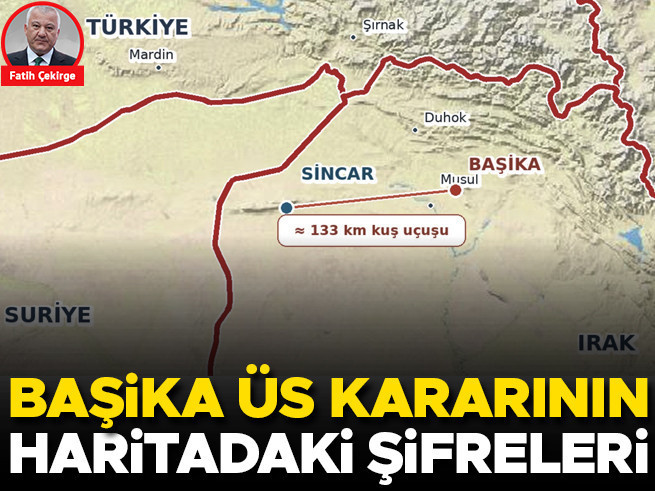 Başika Üs Kararının Haritadaki Şifreleri