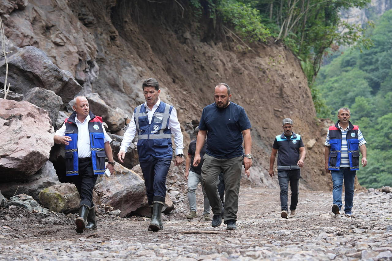Başkan Kaya Çağlayan Şelalesi Projesi'nde İncelemelerde Bulundu