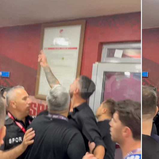 Batman Petrolspor-Bursaspor maçı sonrası koridorlarda gerginlik: 'İçeri geç hoca