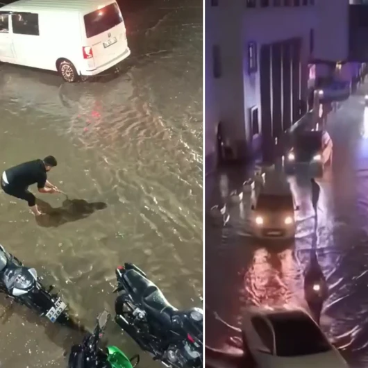 Batman'da Sağanak Yağış Hayatı Felç Etti: Cadde ve Sokaklar Göle Döndü