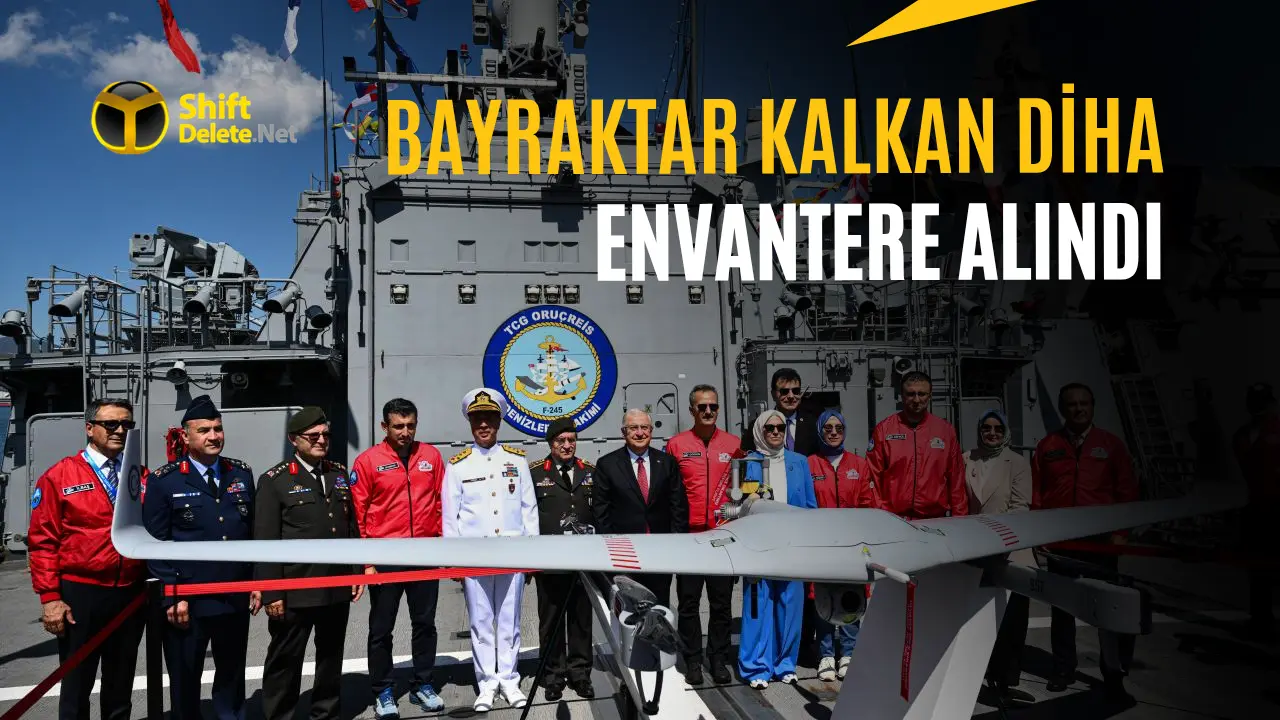 Bayraktar KALKAN DİHA TCG Oruçreis'te Düzenlenen Törenle Envantere Girdi
