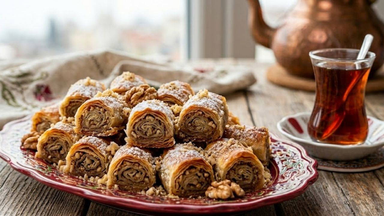 Bayram sofralarına hafif ve pratik tat: Kuru baklava tarifi